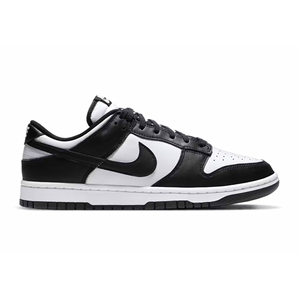 Nike Dunk Low Panda Black/White Colorblock Low Top Lace-Up Sneakers Men
